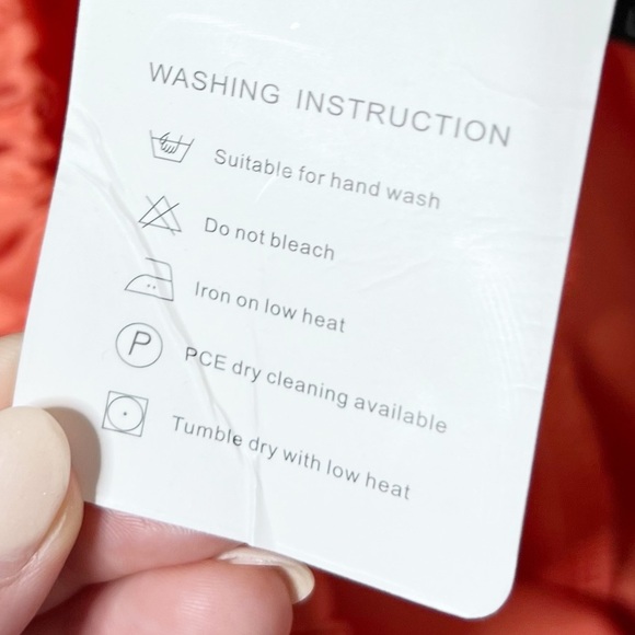 NWT Sucrefas Orange Satin Drawstring High Waist Pocketed Lounge Shorts Women's - Picture 13 of 16